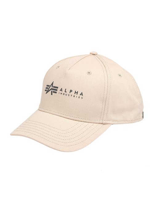 ALPHA INDUSTRIES Hætte  champagne / sort