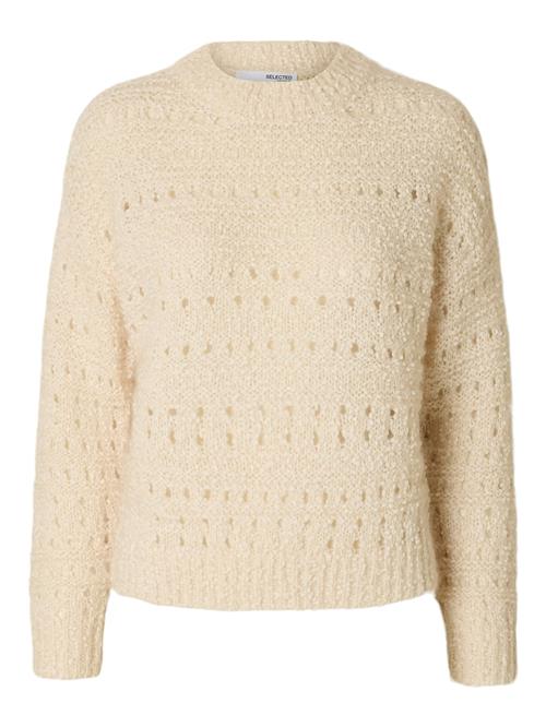 SELECTED FEMME Pullover 'SLFALFI LS'  creme
