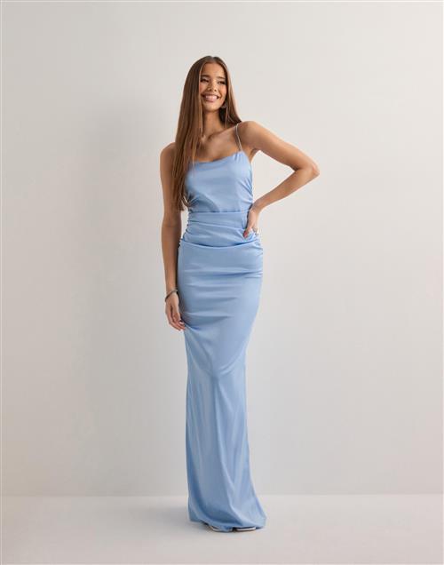 Nelly - Blå - Fancy Satin Dress