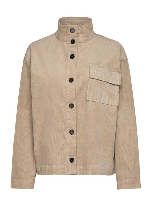 Se MSCH Copenhagen Mschgeggo Overshirt MSCH Copenhagen Beige ved Booztlet