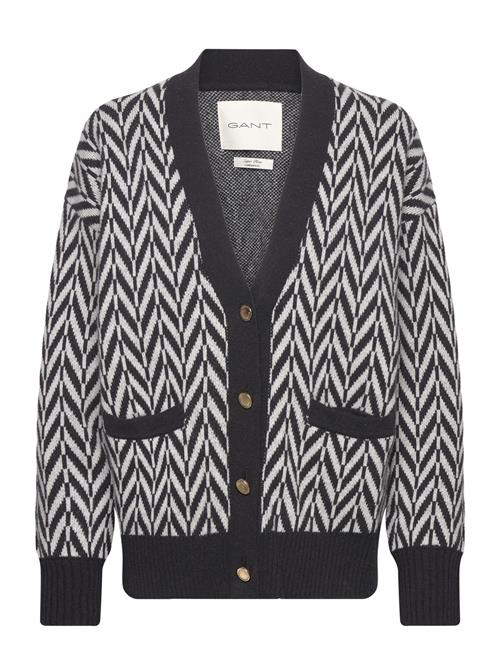 GANT Multicolor Herringb Cardigan GANT Black