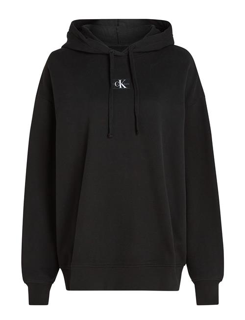 Calvin Klein Jeans Woven Label Over D Hoodie Calvin Klein Jeans Black