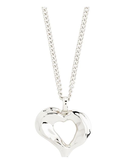 Pilgrim Tide Recycled Heart Necklace Pilgrim Silver