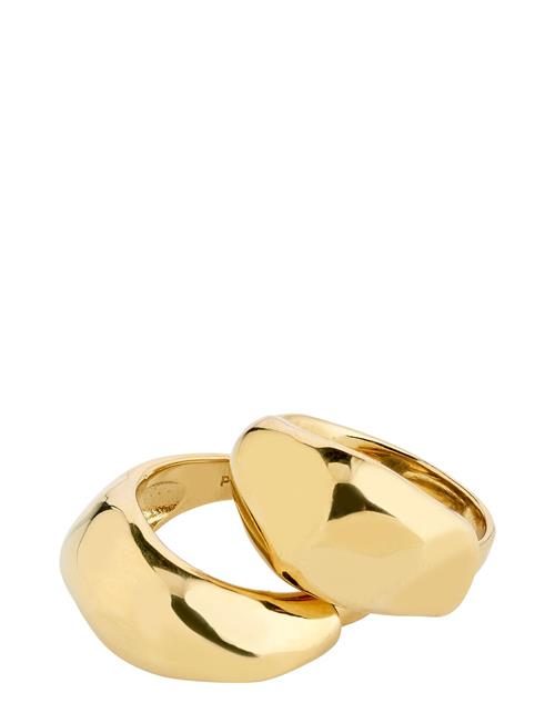 Dune Recycled Rings, 2 In A Set Pilgrim Gold