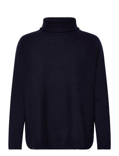 Curved Turtleneck Davida Cashmere Navy