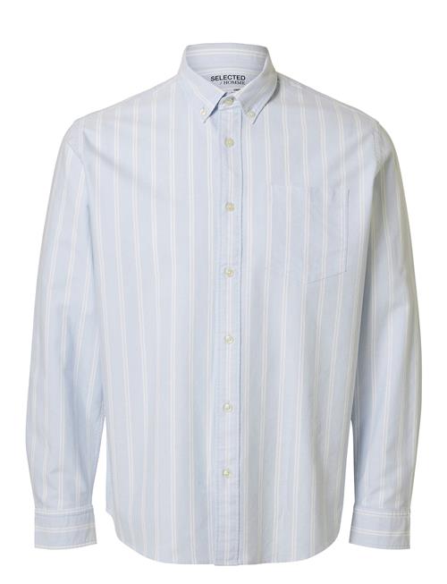 Slhregrick-Ox Flex Shirt Ls S Selected Homme Blue