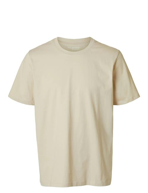Slhaspen Ss O-Neck Tee W Selected Cream