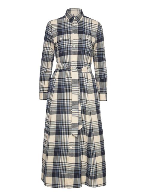 Polo Ralph Lauren Plaid Cotton Twill Shirtdress Polo Ralph Lauren Blue