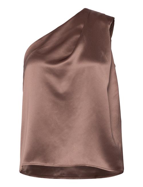 Ahlvar Gallery Elle Satin Tank Ahlvar Gallery Brown