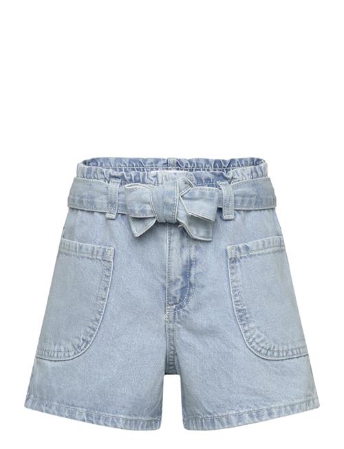 Mango Paperbag Shorts With Belt Mango Blue