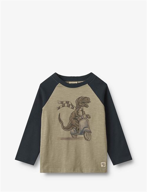 Wheat T-Shirt L/S Torbjørn Wheat Khaki