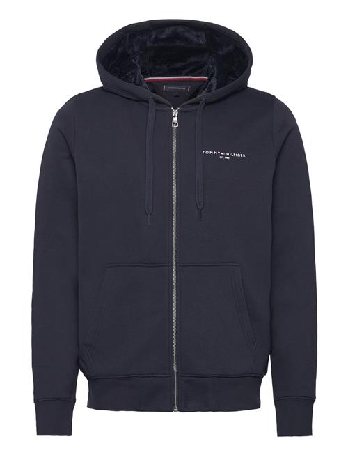 Tommy Logo Fur Lined Hoody Tommy Hilfiger Navy