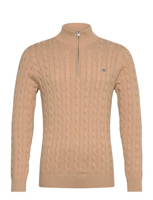 Cotton Cable Half Zip GANT Beige