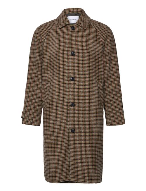 Michael Houndstooth Wool Coat 3.0 Les Deux Brown