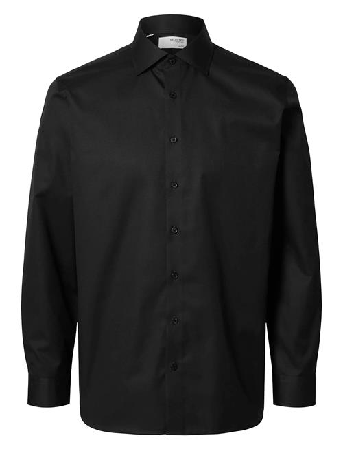 Slhslim-Ethan Shirt Ls Spread Noos Selected Black