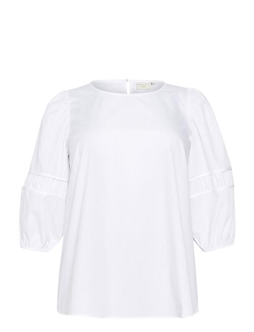 Kaffe Curve Kcelina Blouse Kaffe Curve White