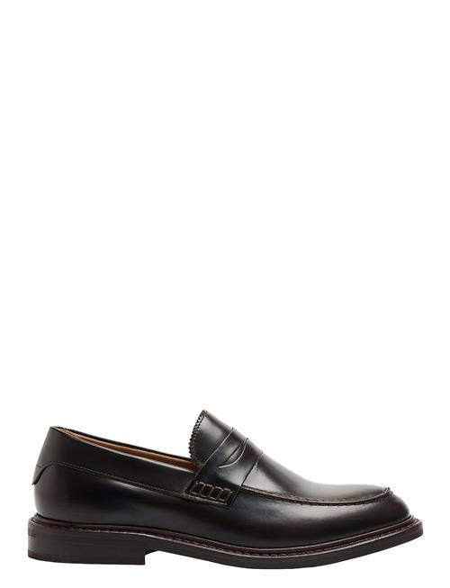 Selected Homme Slhcarter Leather Low Penny Loafer Selected Homme Brown