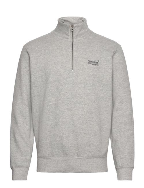 Se Essential Logo Half Zip Superdry Grey ved Booztlet