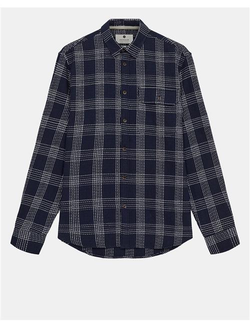 Anerkjendt Aklouis Structure Check Shirt Anerkjendt Navy