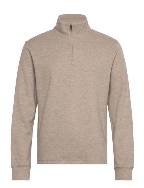 Mango Ribbed Sweatshirt Collar Mango Beige