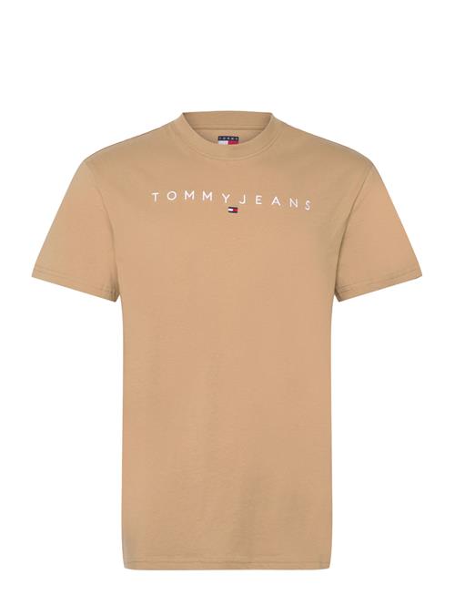 Tjm Reg Linear Logo Tee Ext Tommy Jeans Beige