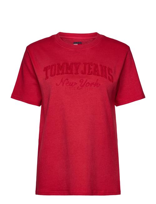 Tjw Rlx Gmd Varsity Tee Tommy Jeans Red