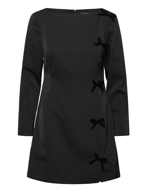 Fenix Satin Bow Ls Dress French Connection Black