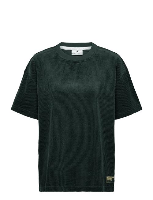 Se Akvillads Corduroy S/S Tee Anerkjendt Khaki ved Booztlet