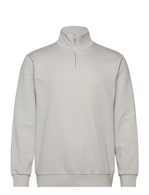 Jersey Half Zip Sweat Lindbergh Grey