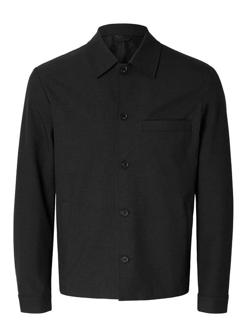 Slhreg-Robert Overshirt Noos Selected Black