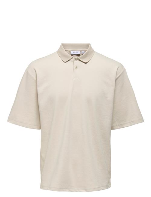 ONLY & SONS Onscaspian Aut Ss Polo ONLY & SONS Cream