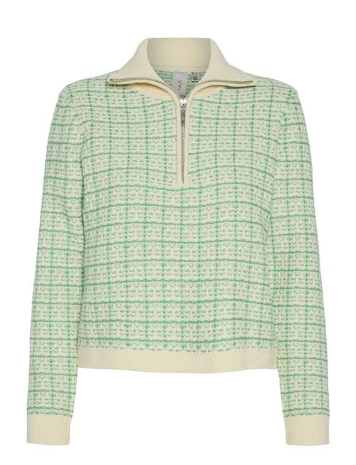 YAS Yasliviana Ls Knit Zip Pullover YAS Green