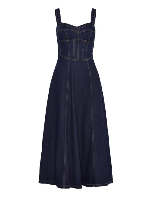 Bardot Lilah Denim Midi Dress Bardot Navy