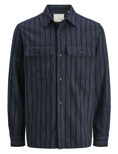 Jack & Jones Jprccraymond Spring Stripe Overshirt Sn Jack & J S Navy