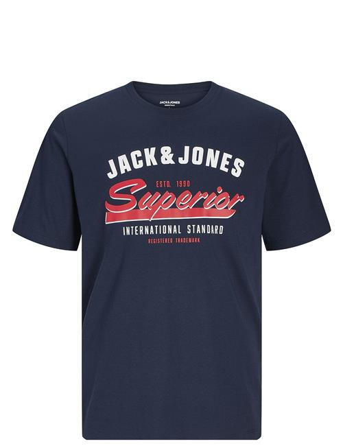 Se Jack & Jones Jjelogo Tee Ss O-Neck 2 Col Ss25 Sn Jack & J S Navy ved Booztlet