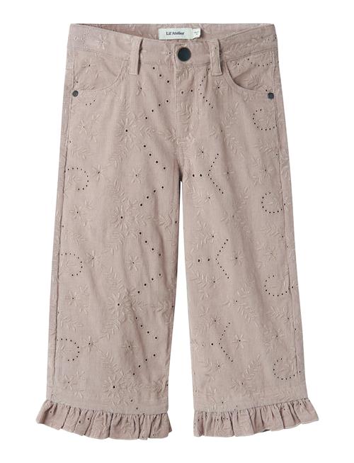 Lil'Atelier Nmfrose Wide Cord Bine Pants 6115-Cg Lil Lil'Atelier Beige