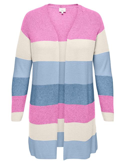 Caratija L/S Stripe Cardigan Knt ONLY Carmakoma Patterned