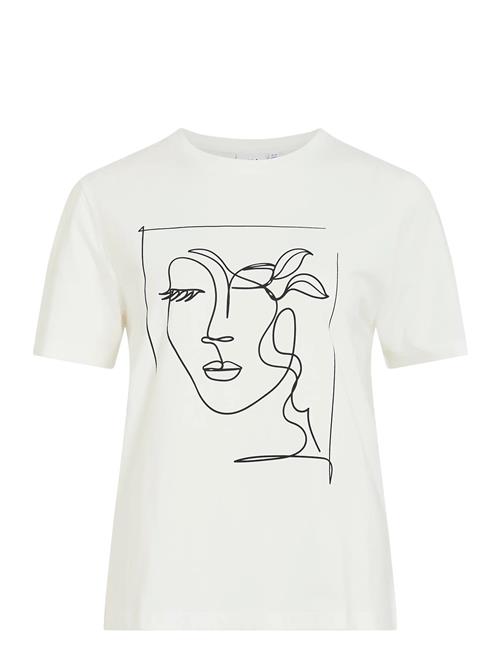 Vila Visybilla O-Neck S/S T-Shirt/Pb Vila White