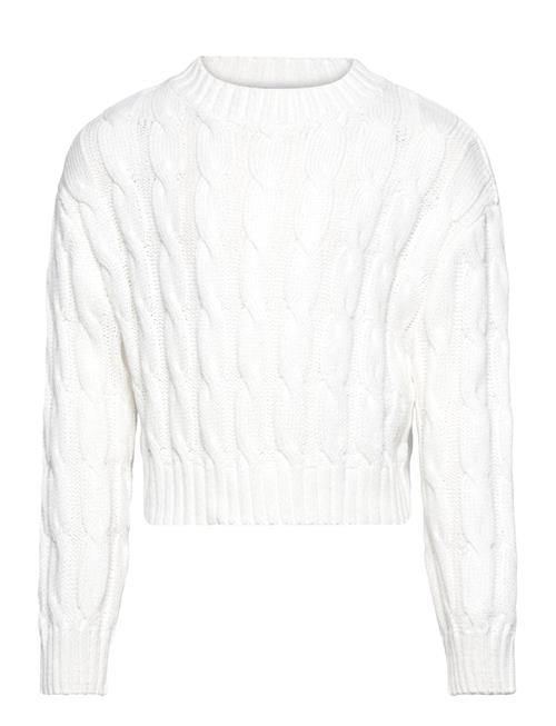 Braided Knitted Sweater Mango White