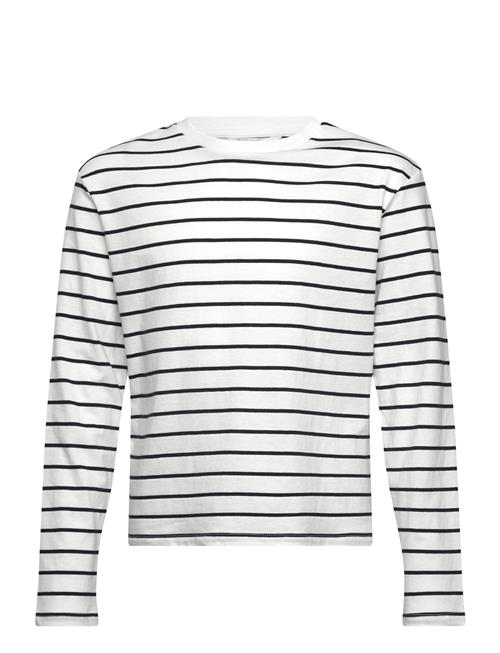 100 Cotton Striped T-Shirt Mango White