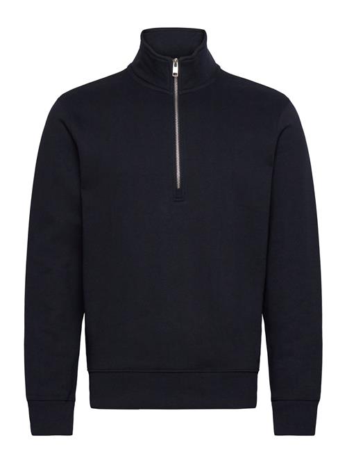 Brushed Zip-Up Sweatshirt Regular Fit Mango Navy