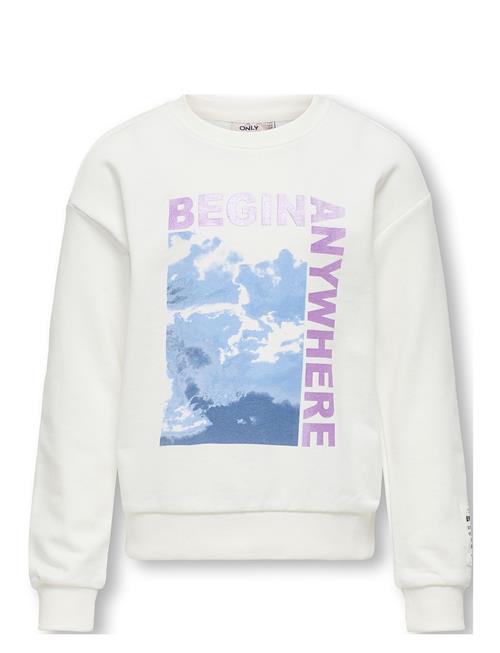 Kids Only Kogtaylor Life L/S O-Neck Ub Swt Kids Only White