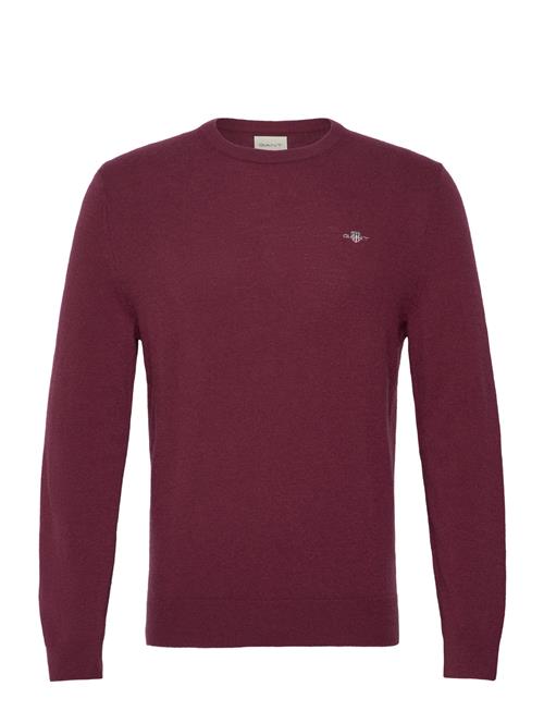 GANT Extrafine Lambswool C-Neck GANT Burgundy