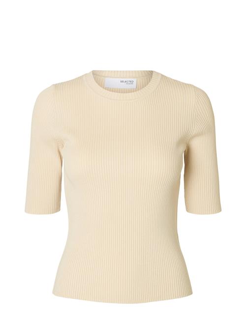 Selected Femme Slfmali 2/4 Knit O-Neck Selected Femme Cream