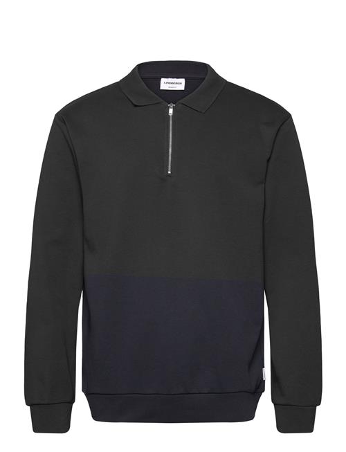 Lindbergh Jersey Pique W Zip L/S Lindbergh Navy