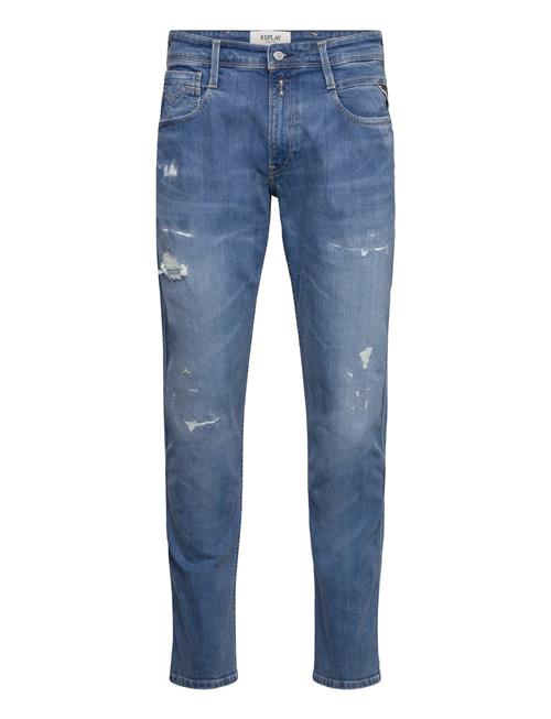 Anbass Trousers Slim 573 Eco Plus Replay Blue