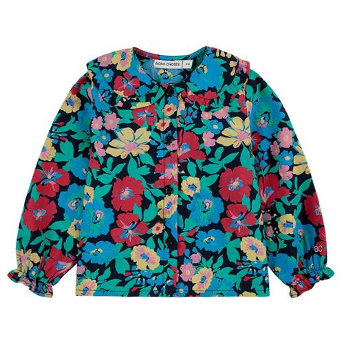 Bobo Choses Baby Flowers Vævet Bluse Midnight Blue | Blå | 18 months