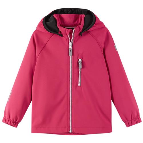 Se Reima Vantti Softshell Jakke Bright Berry | Lyserød | 104 cm ved Babyshop