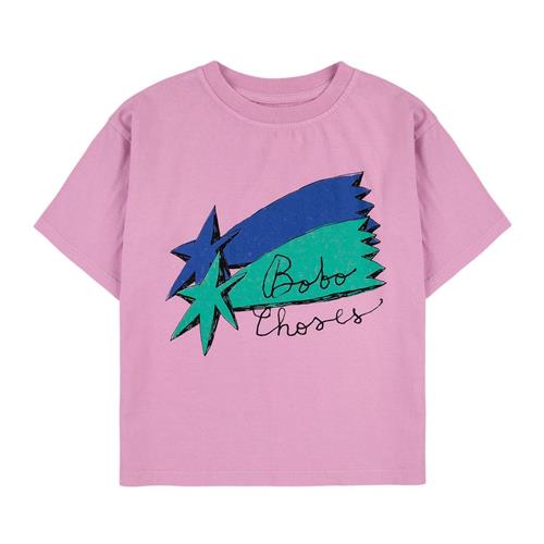 Bobo Choses Shooting Stars Kortærmet T-Shirt Fuchsia | Lyserød | 2-3 years