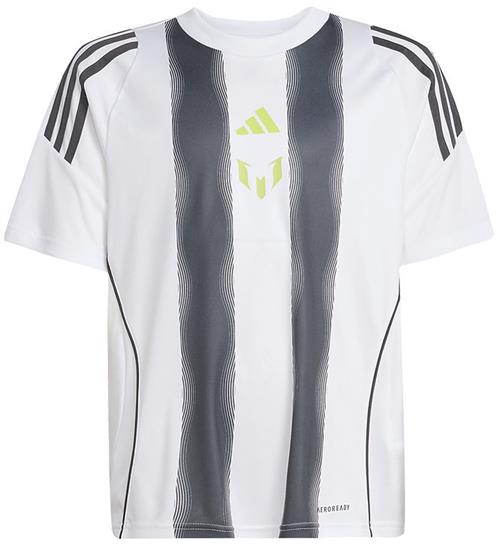 Se adidas Performance T-shirt - Messi TR Jsy Y - White/Carbon ved KidsWorld